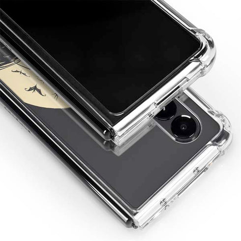 Disney The Nightmare Before Christmas Jack and Sally Meant to Be Galaxy Z Fold4 5G Clear Case