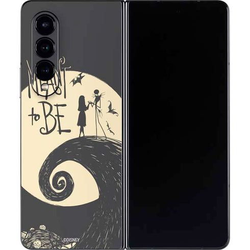 Disney The Nightmare Before Christmas Jack and Sally Meant to Be Galaxy Z Fold4 5G Skin