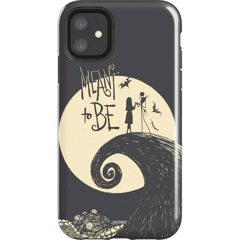 Disney The Nightmare Before Christmas Jack and Sally Meant to Be iPhone 11 Impact Case
