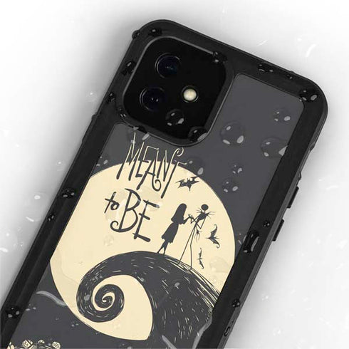 Disney The Nightmare Before Christmas Jack and Sally Meant to Be iPhone 12 Mini Waterproof Case