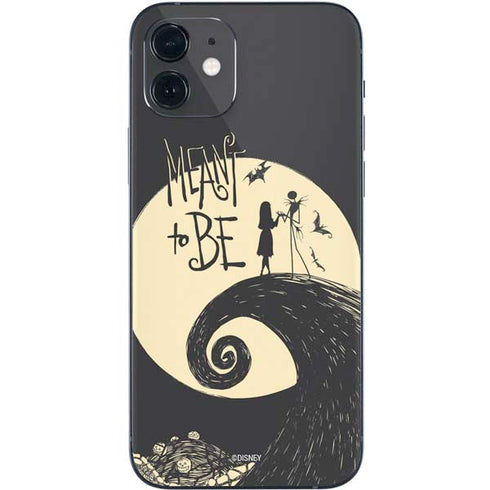 Disney The Nightmare Before Christmas Jack and Sally Meant to Be iPhone 12 Skin