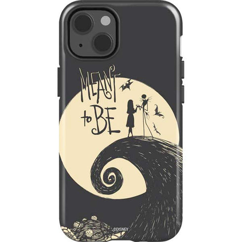 Disney The Nightmare Before Christmas Jack and Sally Meant to Be iPhone 15 Impact Case