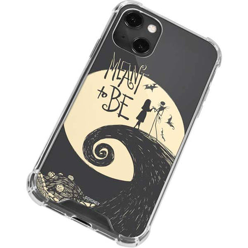 Disney The Nightmare Before Christmas Jack and Sally Meant to Be iPhone 14 Plus Clear Case