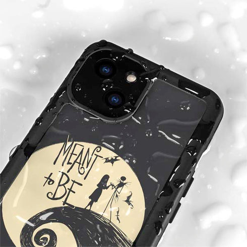 Disney The Nightmare Before Christmas Jack and Sally Meant to Be iPhone 15 Waterproof Case