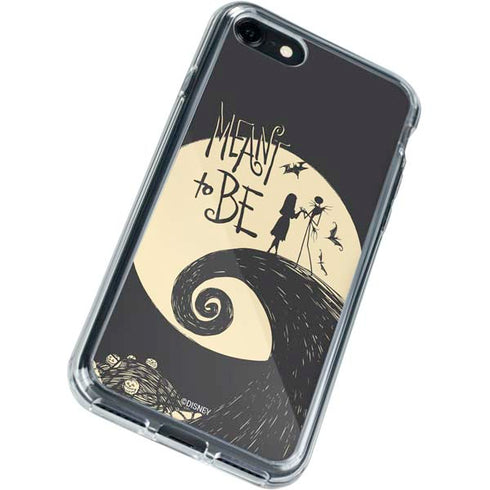Disney The Nightmare Before Christmas Jack and Sally Meant to Be iPhone SE (2nd & 3rd Gen) Clear Case