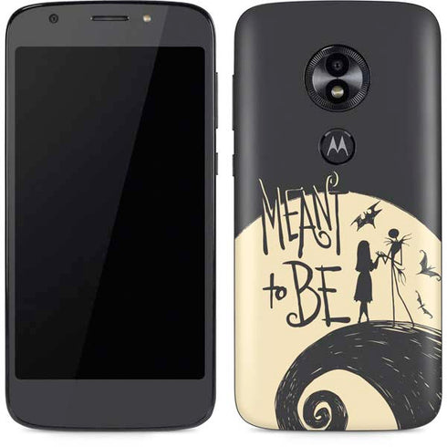 Disney The Nightmare Before Christmas Jack and Sally Meant to Be Moto E5 Play Skin