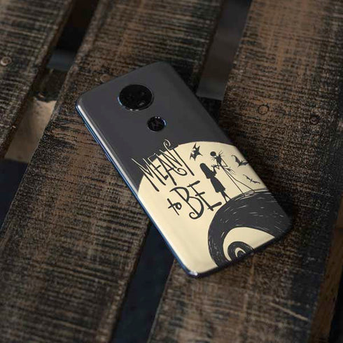 Disney The Nightmare Before Christmas Jack and Sally Meant to Be Moto E5 Plus Skin