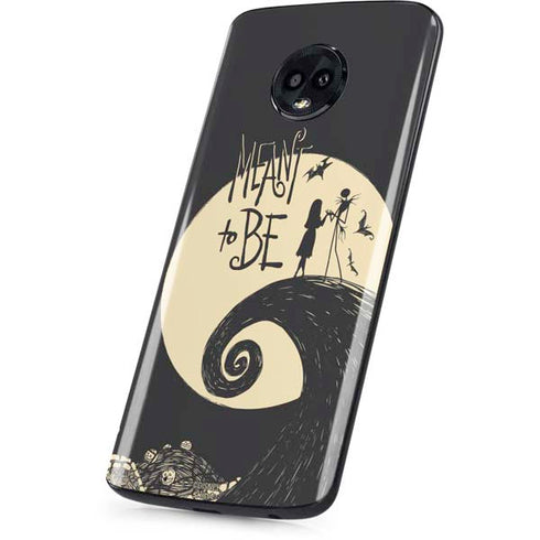 Disney The Nightmare Before Christmas Jack and Sally Meant to Be Moto G6 Skin
