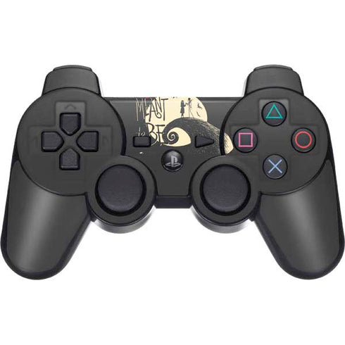 Disney The Nightmare Before Christmas Jack and Sally Meant to Be PS3 Dual Shock wireless controller Skin