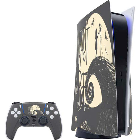 Disney The Nightmare Before Christmas Jack and Sally Meant to Be PS5 Bundle Skin