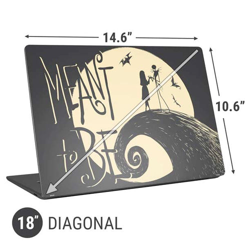 Disney The Nightmare Before Christmas Jack and Sally Meant to Be Universal Laptop 18in (14.6 x 10.6in) Skin