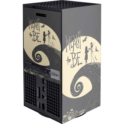 Disney The Nightmare Before Christmas Jack and Sally Meant to Be Xbox Series X Console Skin
