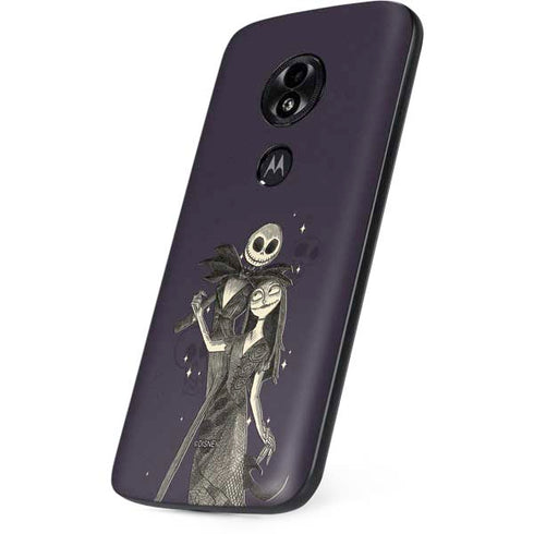 Disney The Nightmare Before Christmas Jack and Sally Art Moto E5 Play Skin