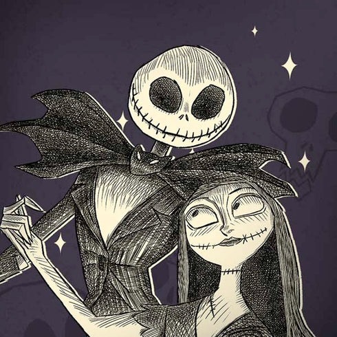 Disney The Nightmare Before Christmas Jack and Sally Art Moto G6 Skin