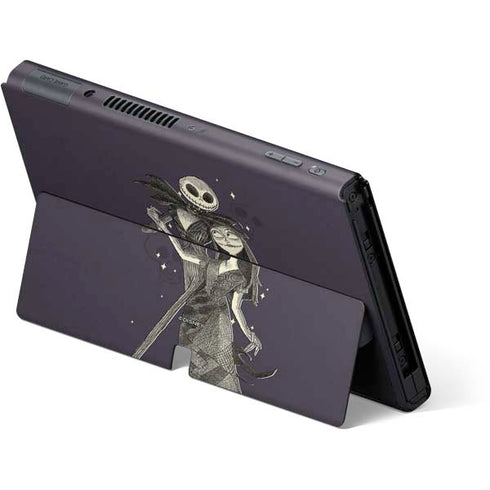 Disney The Nightmare Before Christmas Jack and Sally Art Nintendo Switch OLED (2021) Skin
