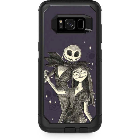Disney The Nightmare Before Christmas Jack and Sally Art Otterbox Commuter Galaxy Skin