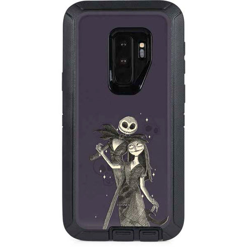Disney The Nightmare Before Christmas Jack and Sally Art Otterbox Defender Galaxy Skin