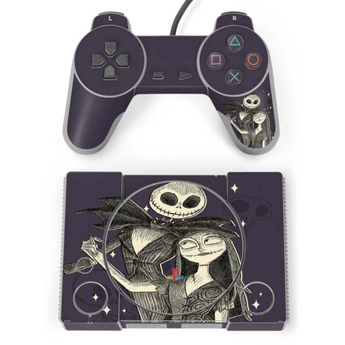 Disney The Nightmare Before Christmas Jack and Sally Art PlayStation Classic Bundle Skin