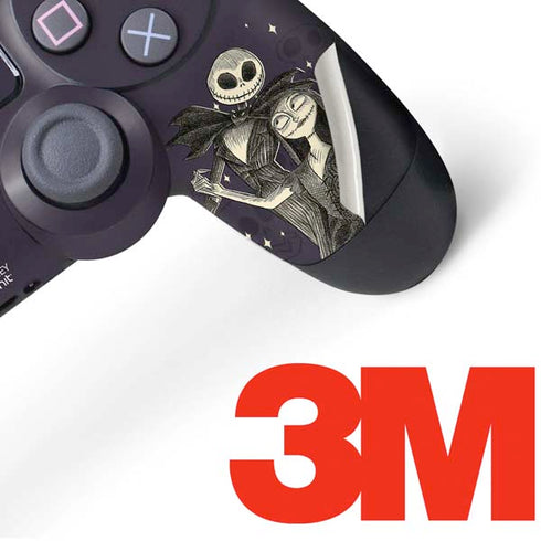 Disney The Nightmare Before Christmas Jack and Sally Art PS4 Controller Skin