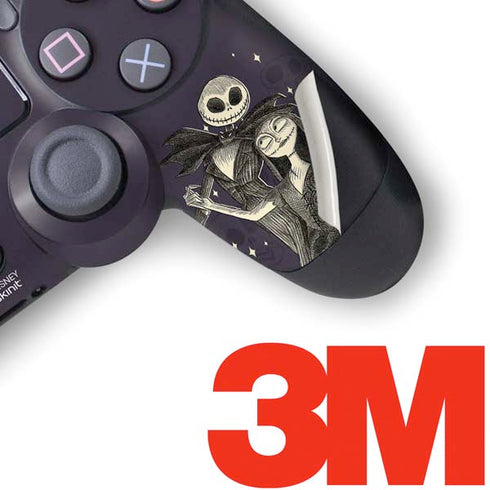 Disney The Nightmare Before Christmas Jack and Sally Art PS4 Pro/Slim Controller Skin
