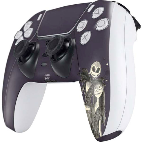 Disney The Nightmare Before Christmas Jack and Sally Art PS5 Controller Skin