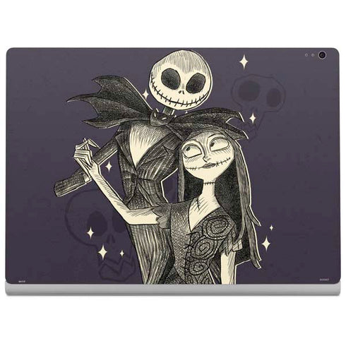 Disney The Nightmare Before Christmas Jack and Sally Art Surface Book 2 13.5in Skin