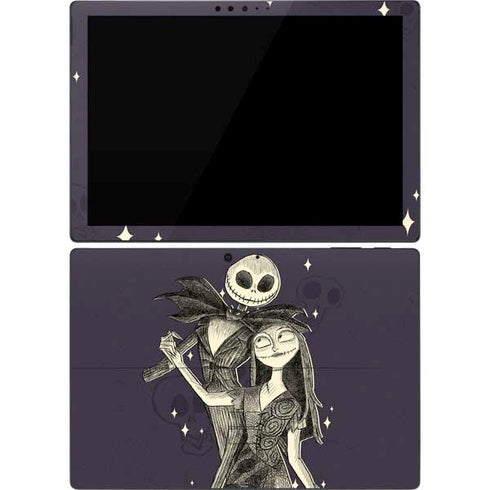 Disney The Nightmare Before Christmas Jack and Sally Art Surface Pro 7 Skin