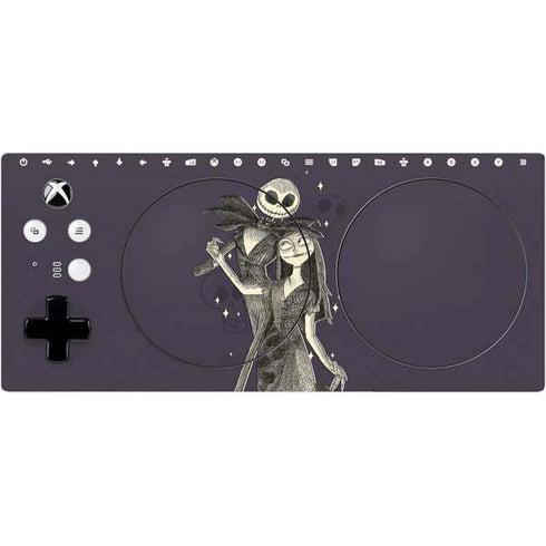 Disney The Nightmare Before Christmas Jack and Sally Art Xbox Adaptive Controller Skin