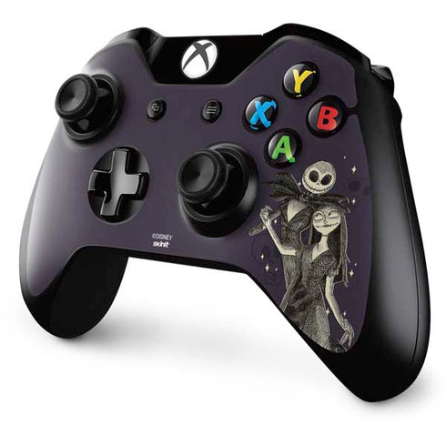 Disney The Nightmare Before Christmas Jack and Sally Art Xbox One Controller Skin