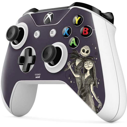 Disney The Nightmare Before Christmas Jack and Sally Art Xbox One S Controller Skin