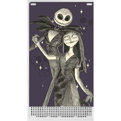 Disney The Nightmare Before Christmas Jack and Sally Art Xbox Series S Console Skin