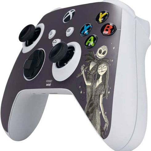 Disney The Nightmare Before Christmas Jack and Sally Art Xbox Series S Controller Skin