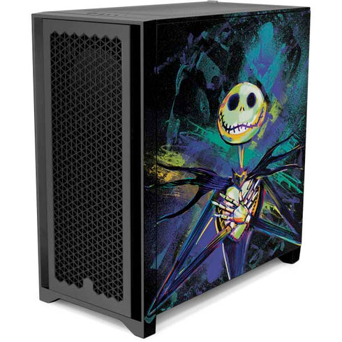 Disney The Nightmare Before Christmas Jack Skellington Art Corsair 4000D Tempered Glass Mid-Tower ATX Case Skin