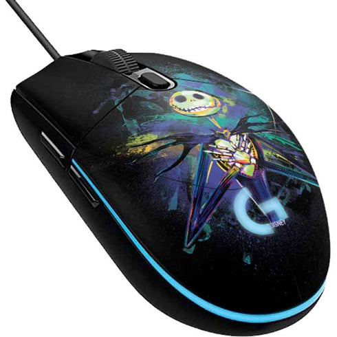 Disney The Nightmare Before Christmas Jack Skellington Art G203 Prodigy RGB Wired Gaming Mouse Skin