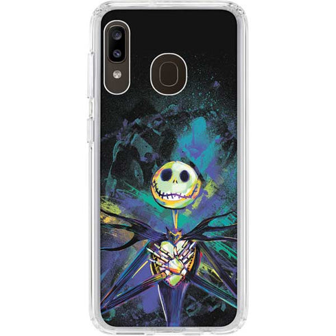 Disney The Nightmare Before Christmas Jack Skellington Art Galaxy A20 Clear Case