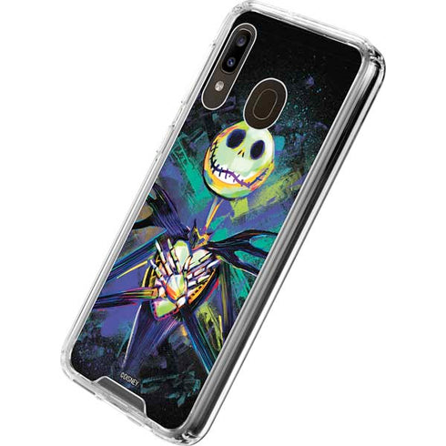 Disney The Nightmare Before Christmas Jack Skellington Art Galaxy A30 Clear Case