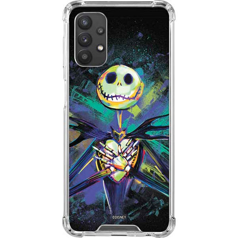 Disney The Nightmare Before Christmas Jack Skellington Art Galaxy A32 5G Clear Case