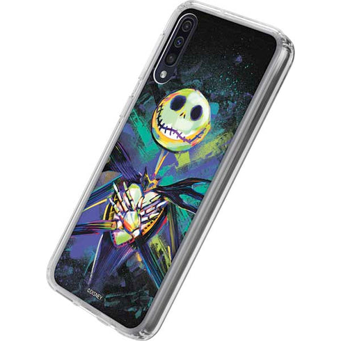 Disney The Nightmare Before Christmas Jack Skellington Art Galaxy A50 Clear Case