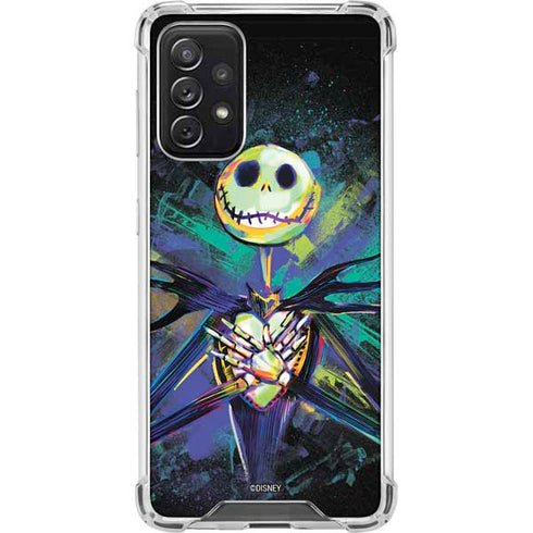 Disney The Nightmare Before Christmas Jack Skellington Art Galaxy A72 5G Clear Case