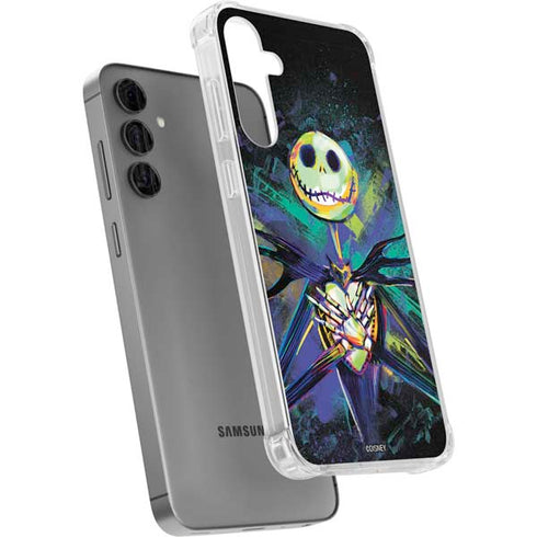 Disney The Nightmare Before Christmas Jack Skellington Art Galaxy S24 Plus Clear Case