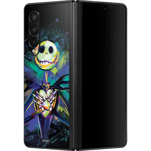 Disney The Nightmare Before Christmas Jack Skellington Art Galaxy Z Fold3 5G Skin