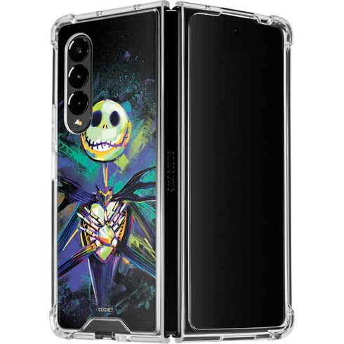 Disney The Nightmare Before Christmas Jack Skellington Art Galaxy Z Fold4 5G Clear Case