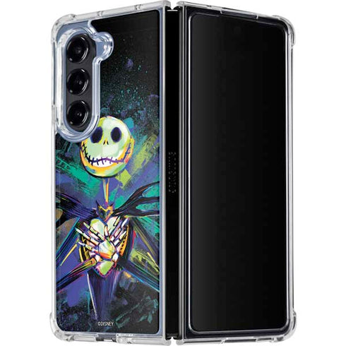 Disney The Nightmare Before Christmas Jack Skellington Art Galaxy Z Fold5 5G Clear Case