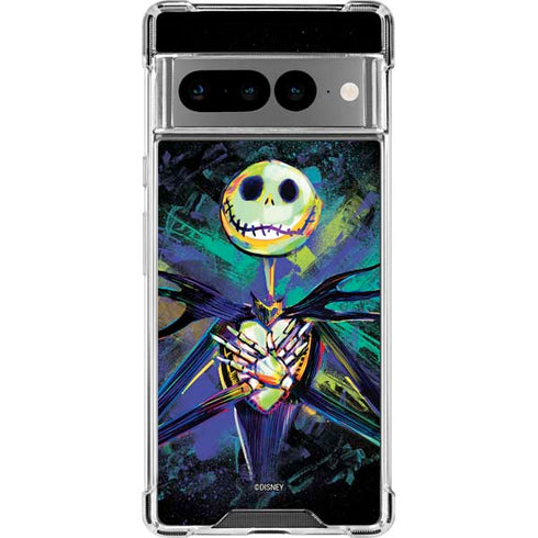 Disney The Nightmare Before Christmas Jack Skellington Art Google Pixel 7 Pro Clear Case