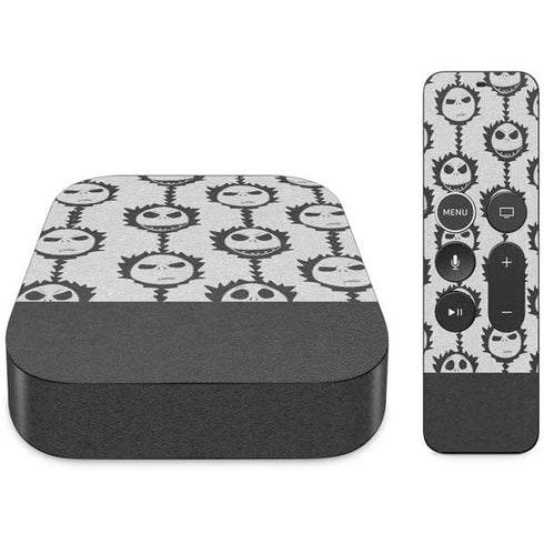 Disney The Nightmare Before Christmas Jack Skellington Face Expressions pattern Apple TV Skin