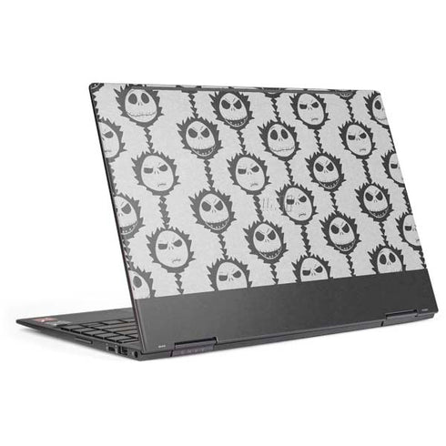 Disney The Nightmare Before Christmas Jack Skellington Face Expressions pattern HP Envy Skin