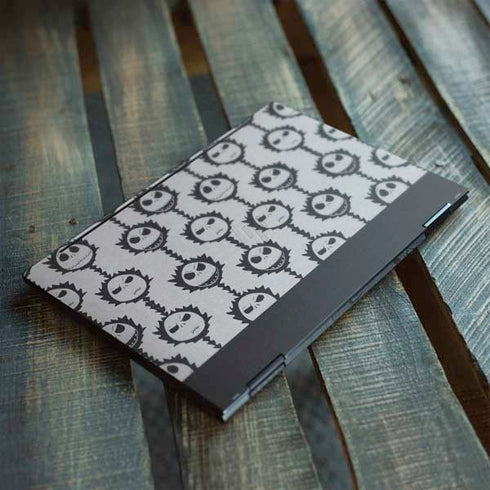 Disney The Nightmare Before Christmas Jack Skellington Face Expressions pattern HP Envy Skin