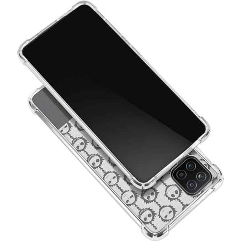 Disney The Nightmare Before Christmas Jack Skellington Face Expressions pattern Galaxy A12 Clear Case