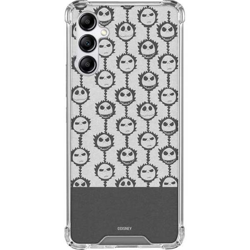 Disney The Nightmare Before Christmas Jack Skellington Face Expressions pattern Galaxy A14 5G Clear Case