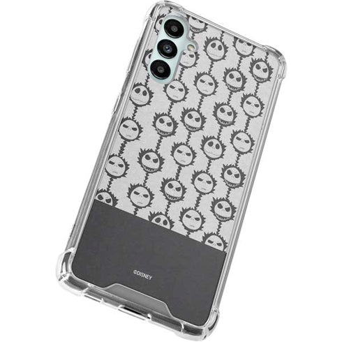 Disney The Nightmare Before Christmas Jack Skellington Face Expressions pattern Galaxy A14 5G Clear Case